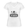 Playera Dama: Algodón Peinado Cuello V Miniatura