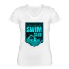 Playera Dama: Algodón Peinado Cuello V Miniatura