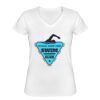 Playera Dama: Algodón Peinado Cuello V Miniatura