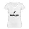 Playera Dama: Algodón Peinado Cuello V Miniatura