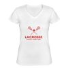 Playera Dama: Algodón Peinado Cuello V Miniatura