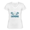 Playera Dama: Algodón Peinado Cuello V Miniatura