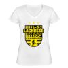 Playera Dama: Algodón Peinado Cuello V Miniatura