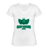 Playera Dama: Algodón Peinado Cuello V Miniatura