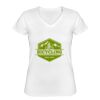 Playera Dama: Algodón Peinado Cuello V Miniatura