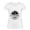 Playera Dama: Algodón Peinado Cuello V Miniatura