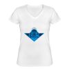 Playera Dama: Algodón Peinado Cuello V Miniatura