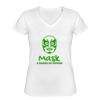 Playera Dama: Algodón Peinado Cuello V Miniatura
