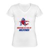 Playera Dama: Algodón Peinado Cuello V Miniatura