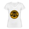 Playera Dama: Algodón Peinado Cuello V Miniatura