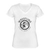 Playera Dama: Algodón Peinado Cuello V Miniatura