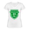 Playera Dama: Algodón Peinado Cuello V Miniatura