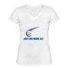Playera Dama: Algodón Peinado Cuello V Miniatura