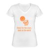 Playera Dama: Algodón Peinado Cuello V Miniatura