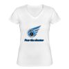 Playera Dama: Algodón Peinado Cuello V Miniatura