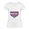 Playera Dama: Algodón Peinado Cuello V Miniatura