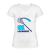 Playera Dama: Algodón Peinado Cuello V Miniatura