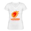 Playera Dama: Algodón Peinado Cuello V Miniatura