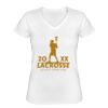 Playera Dama: Algodón Peinado Cuello V Miniatura
