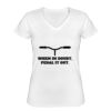 Playera Dama: Algodón Peinado Cuello V Miniatura