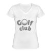 Playera Dama: Algodón Peinado Cuello V Miniatura