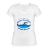 Playera Dama: Algodón Peinado Cuello V Miniatura