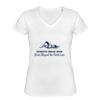 Playera Dama: Algodón Peinado Cuello V Miniatura