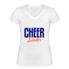 Playera Dama: Algodón Peinado Cuello V Miniatura