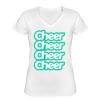 Playera Dama: Algodón Peinado Cuello V Miniatura