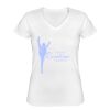 Playera Dama: Algodón Peinado Cuello V Miniatura