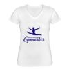 Playera Dama: Algodón Peinado Cuello V Miniatura