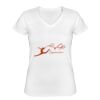 Playera Dama: Algodón Peinado Cuello V Miniatura